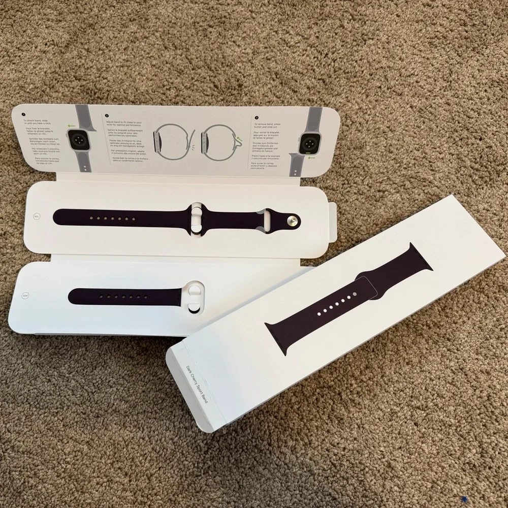 New Apple 41mm Sport Band-Black Cherry